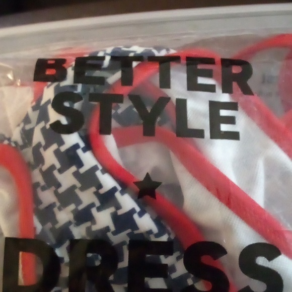 NIP - Better Style 2Pc Black, White & Red High Waist Bikini - Size XL - Picture 12 of 12